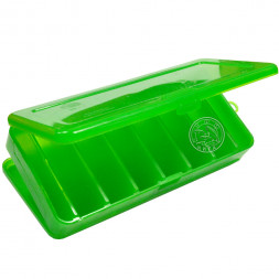 Коробка для воблеров и балансиров ВБ-1 190*85*35мм 2-стор. зелен. Три кита
