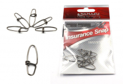 Карабин Namazu INSURANCE SNAP, цв. BN, р. 1, test-14 кг уп. 10 шт